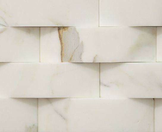 rivestimenti tridimensionali interni in marmo bianco